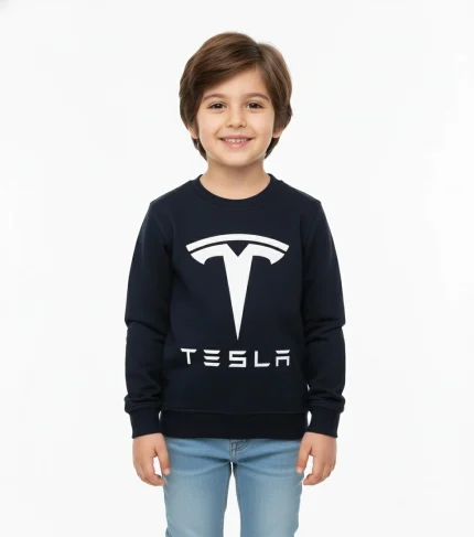 بلوز آستین بلند داخل کرک مدل تسلا  رنگ سرمه ای