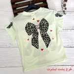 ست تی‌شرت آستین کوتاه و شلوار دخترانه مدل پلنگی - Image 8