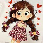 ست تی‌شرت آستین کوتاه و شلوار دخترانه مدل پلنگی - Image 10