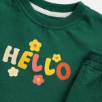 ست تی‌شرت شلوارک دخترانه مدل HELLO - Image 7