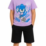 ست تی‌شرت و شلوارک پسرانه مدل  SONIC (سونیک)