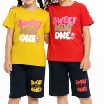 ست تیشرت و شلوارک دخترانه مدل sweet