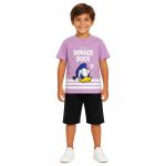 ست تی‌شرت آستین کوتاه و شلوارک راحتی پسرانه مدل duck - Image 2
