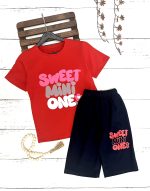 ست تیشرت و شلوارک دخترانه مدل sweet - Image 5